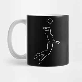 Volleyball beach volleyball air ball beach sport Mug